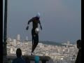 Football freestyle street artist Iya Traore in Paris