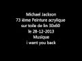 Michael Jackson jeune hommage (Portrait acrylique)