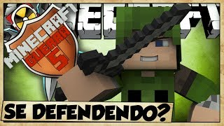 MINECRAFT GUERRA 5 - SE DEFENDENDO?!