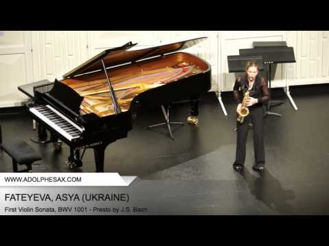Dinant 2014 - Fateyeva, Asya - First Violin Sonata, BWV 1001 - Presto by J.S. Bach