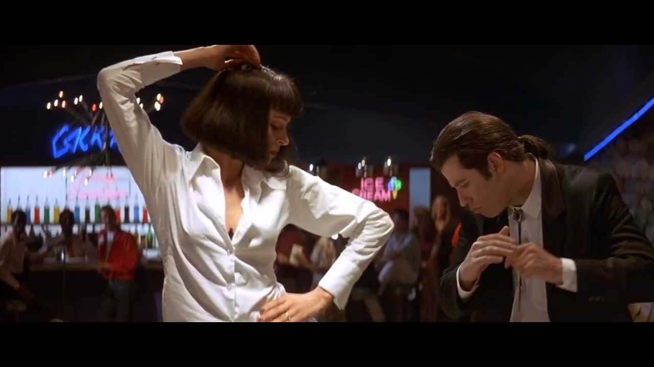 John Travolta and Uma Thurman Dance scene in Pulp Fiction - YouTube