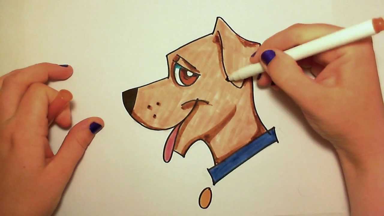 Easy Way To Draw Dog Face - Jak Narysować Psa | Diverisrse