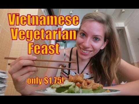 0 Delicious Vietnamese vegetarian feast at a local Vietnamese restaurant in Nha Trang, Vietnam