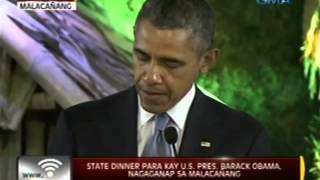 24 Oras: US PRES. Obama, nasa Malacañang para sa State Dinner