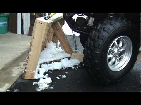 HOW TO HOMEMADE ATV SNOW PLOW - YouTube