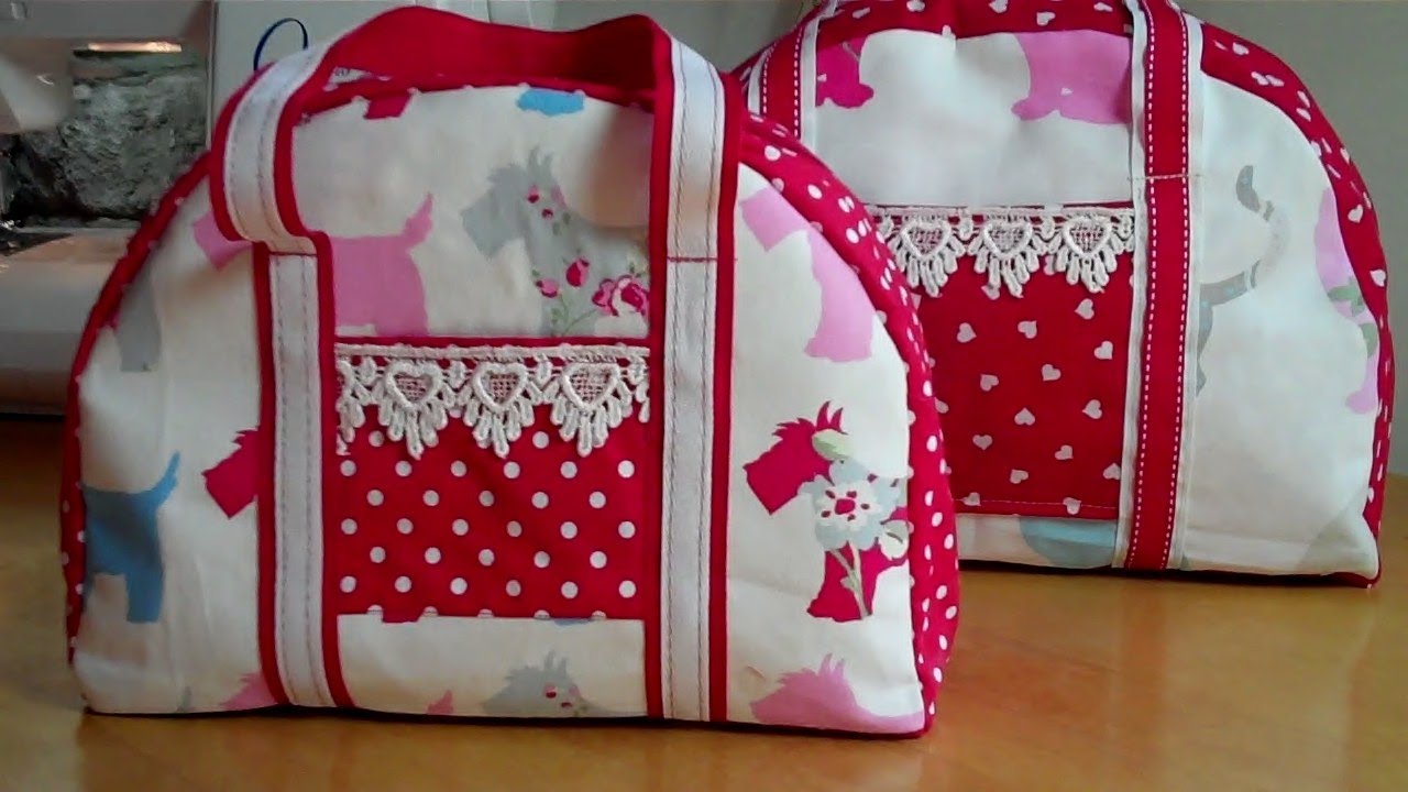 Another handbag for you to sew by Debbie Shore! Zipped and lined. - YouTube