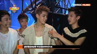 【百度朴灿烈吧字幕組】 130717 MBC Show Champion EXO ShowChamTV (中字)