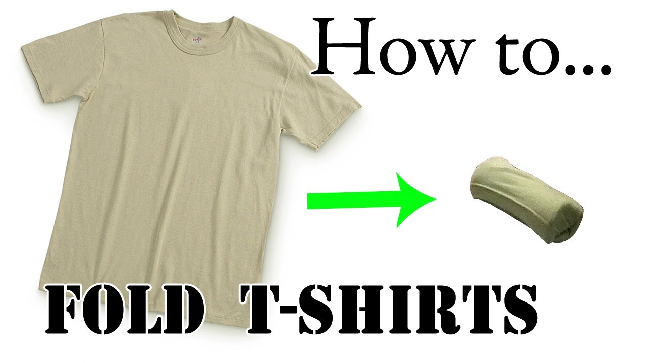 Army Packing Hack: How to Army Fold a T-Shirt, Basic Training Style