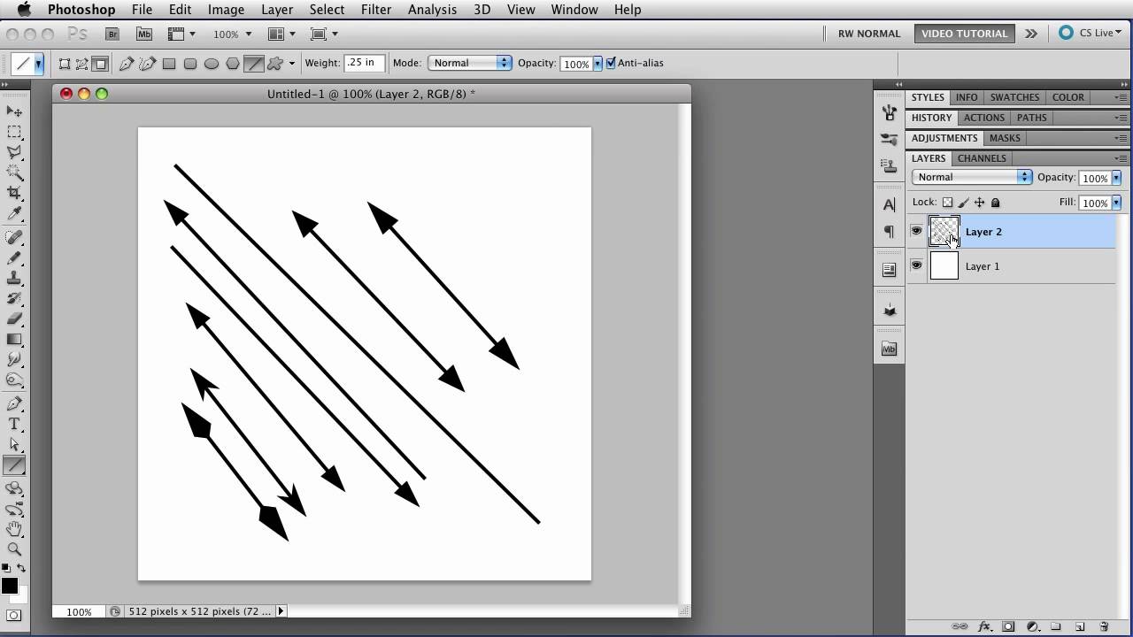 The Line Tool - Photoshop Tutorial - YouTube