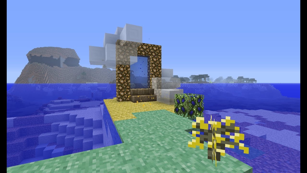 How to make a heaven (Aether 2) portal in Minecraft 1.8.4 YouTube