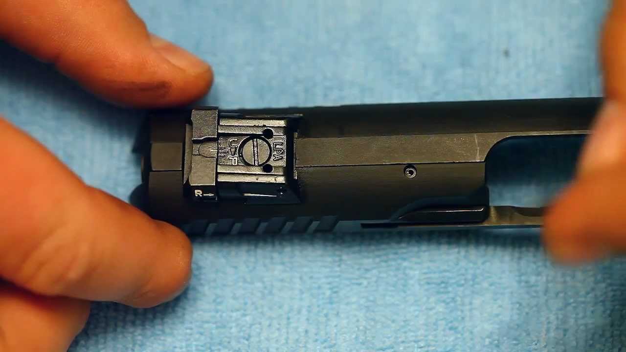 How To Remove Rear Sight On Tanfoglio Witness YouTube