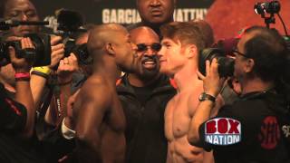 Mayweather v Alvarez - The weigh-in Face Off