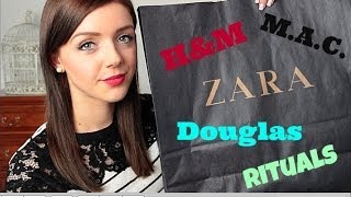 HAUL ❤ Zara, H&M, Douglas, M.A.C , Rituals, ...