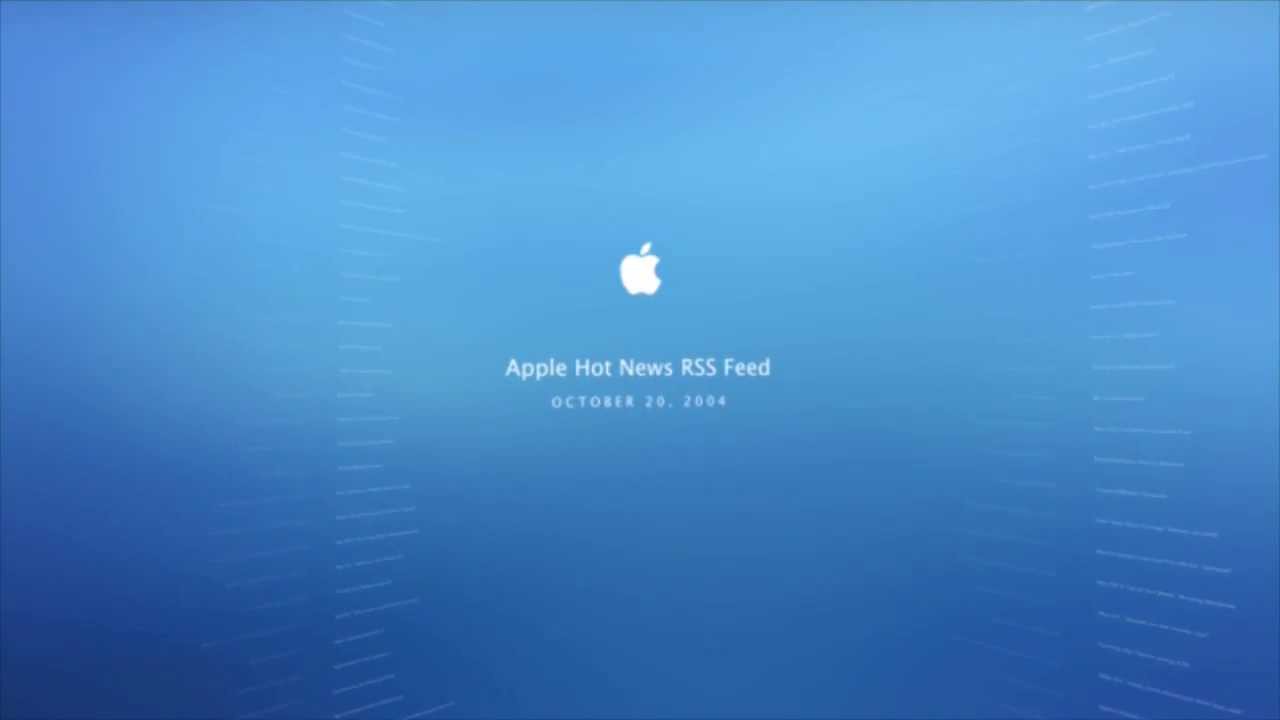 Apple OSX RSS Screensaver Motion Design - YouTube