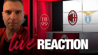 Live Reaction: Milan-Lazio | Segui i Quarti di Coppa Italia con noi
