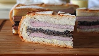 Shooter's Sandwich - Pressed Steak & Mushroom Sandwich - Great for Tailgating, Hunting & Picnics