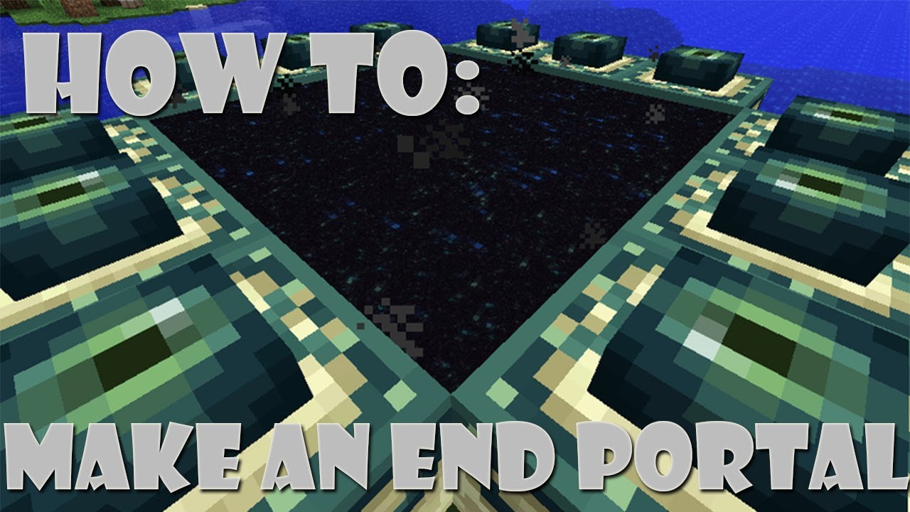 How To Make an End Portal in Creative Mode YouTube