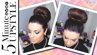 How To: 5 Minute Sleek Hair Bun Tutorial ♥