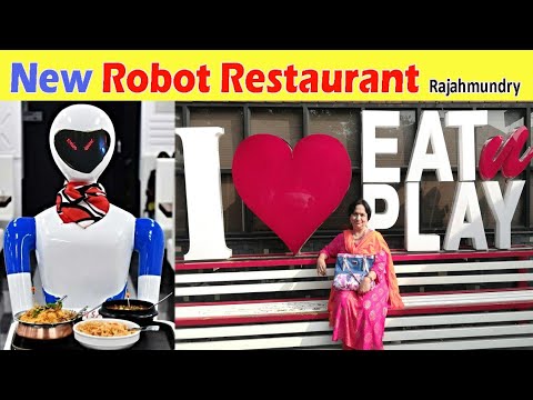 Superb 🤖 Robot Restaurant in Rajahmundry 👌| Robot serves food - Eat & Play vlog