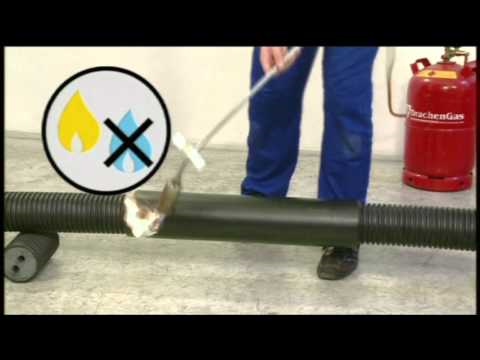 Thermaflex - Mounting a straight insulation coupler in the Flexalen pre-insulated pipes system