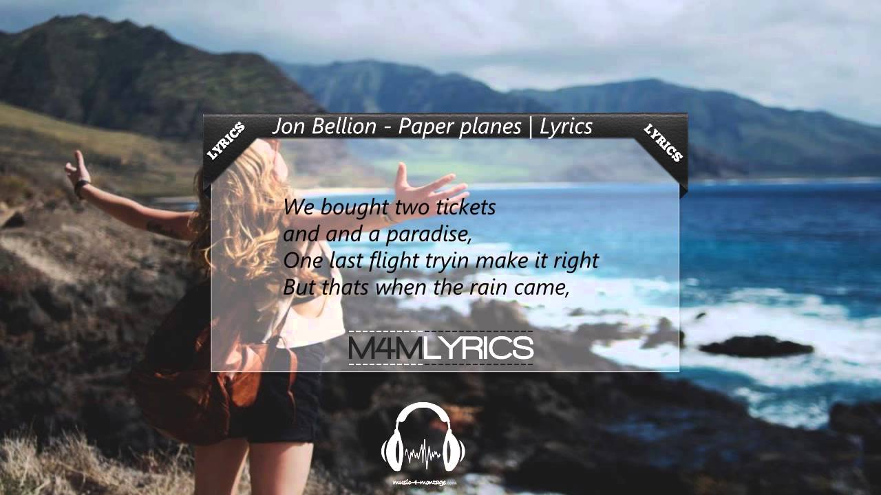 Jon Bellion - Paper Plane | Lyrics - YouTube