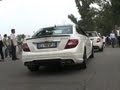2012 Mercedes C63 Amg Coup - White With Black Rims 