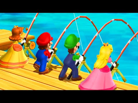 Mario Party 9 - Minigames (Master Difficulty) - Mario vs Luigi vs Daisy vs Peach
