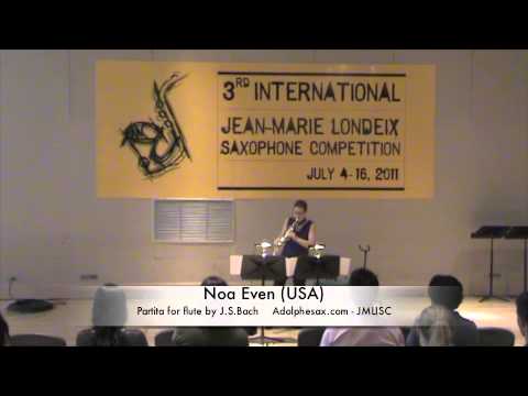 3rd JMLISC: Noa Even (USA) Partita for flute by J.S.Bach