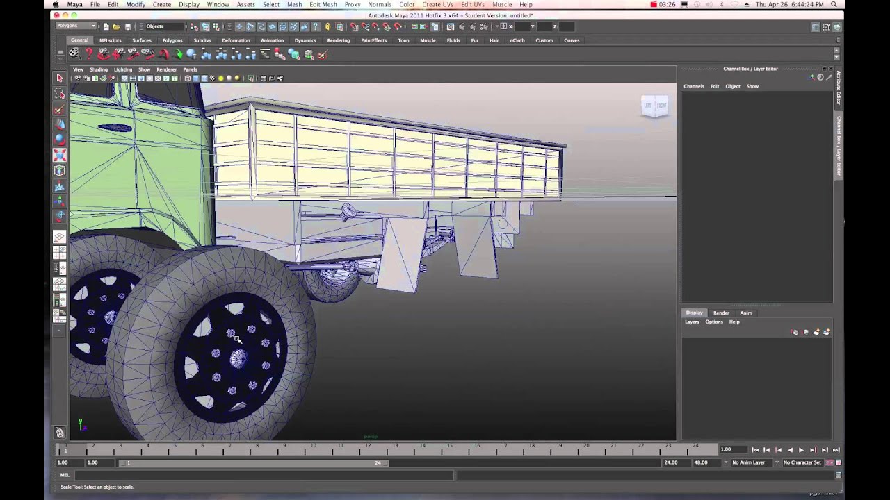 Maya .3ds Model to Maya FBX Conversion Quicktip_Fixing Center Pivots ...