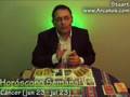 Video Horóscopo Semanal CÁNCER  del 16 al 22 Diciembre 2007 (Semana 2007-51) (Lectura del Tarot)