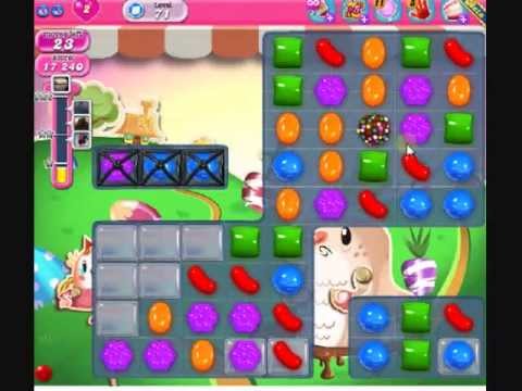 How to beat Candy Crush Saga Level 71 - 2 Stars - No Boosters - 60