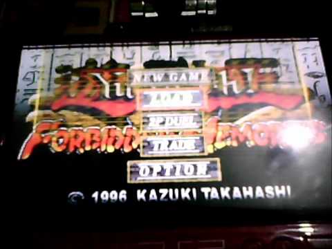 yugioh forbidden memories psx on psp all card cheats - YouTube