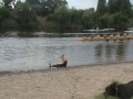 SASHA PLAYING IN THE RIVER ROSS ON WYE 28 7 11