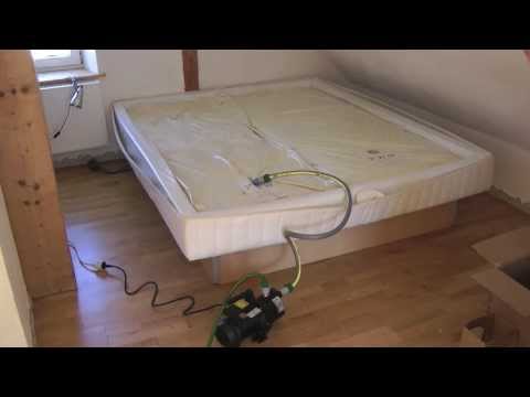 Wasserbett entleeren