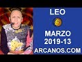 Video Horscopo Semanal LEO  del 24 al 30 Marzo 2019 (Semana 2019-13) (Lectura del Tarot)