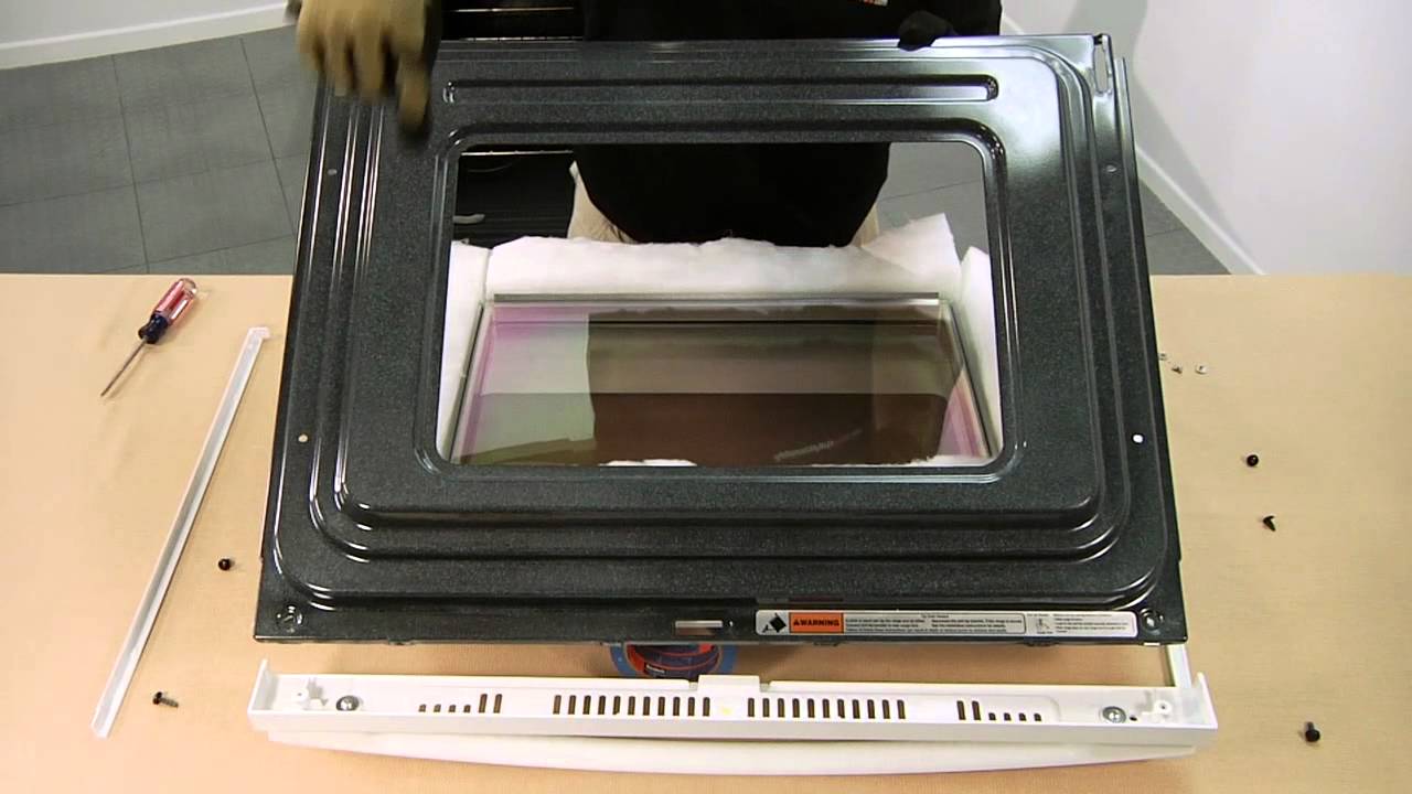 Oven Door Hinge (part #W10347466)-How To Replace - YouTube Ge Stainless Steel Oven Door Replacement