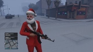 GTA V ONLINE: SANTA CLAUS VENGADOR REPARTIENDO AMOR!