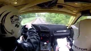 Rallye Ceske Stredehori SS3 Slickiem po mokrej kostce :) Artur Sękowski / Tomasz Borko BMW M3