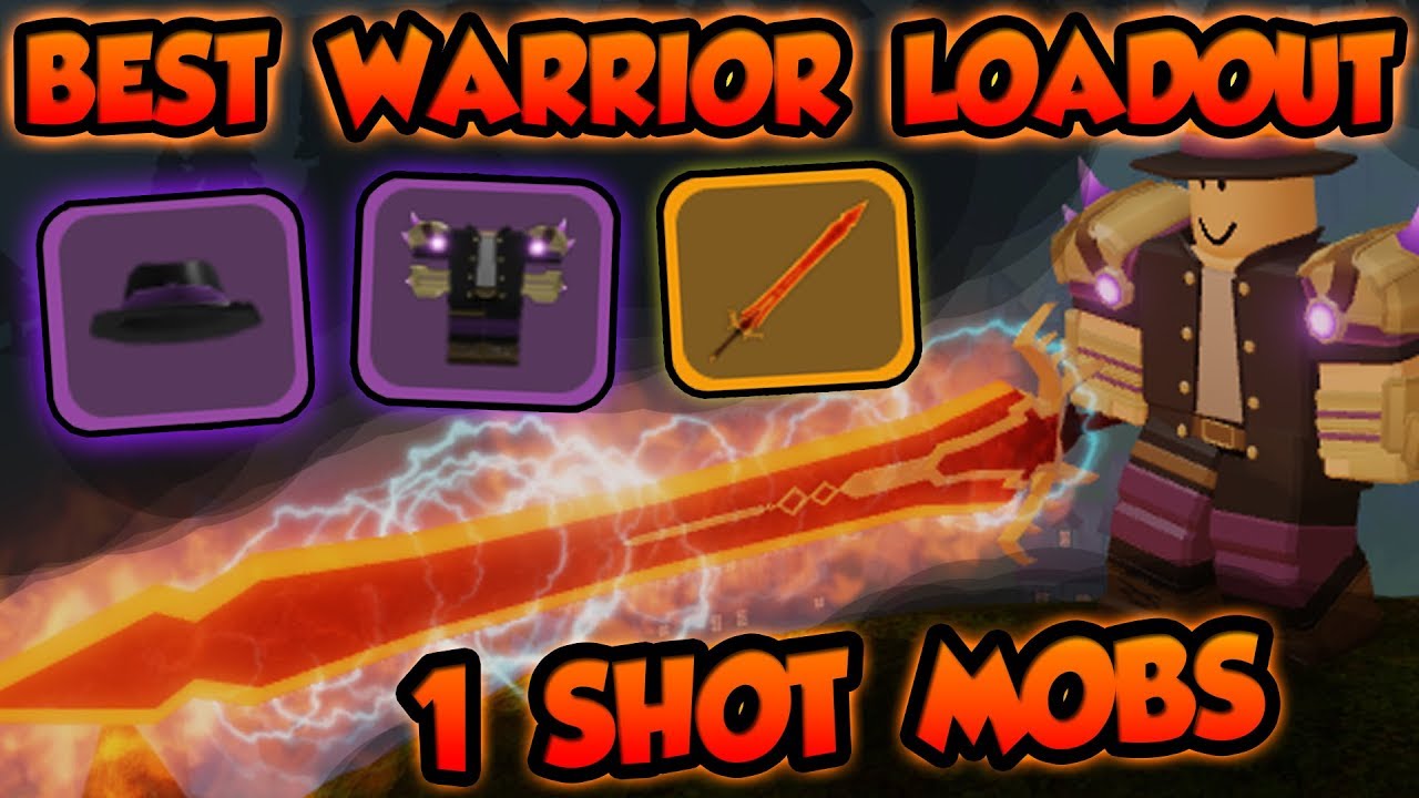 Best Possible Warrior Loadout 1 Shot Canals Mobs Roblox