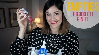 EMPTIES: Prodotti finiti del periodo