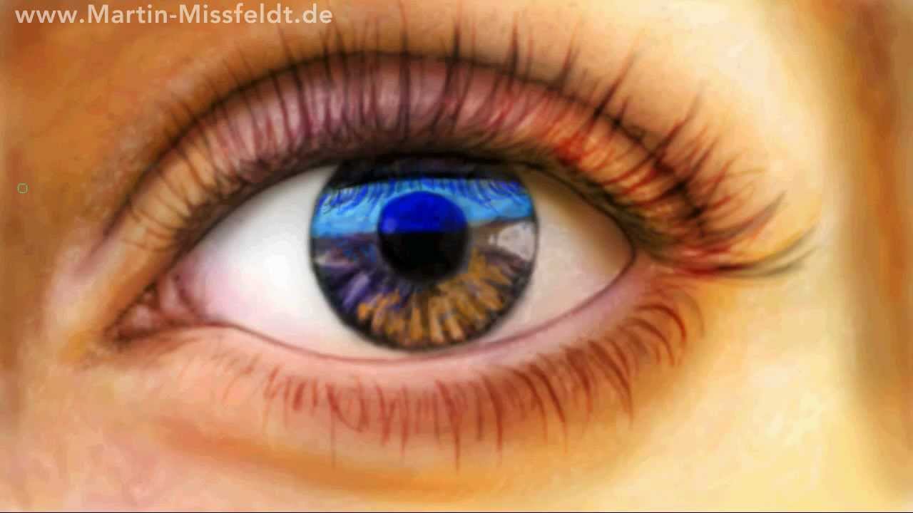 Realistisch malen mit Photoshop (Auge) - YouTube