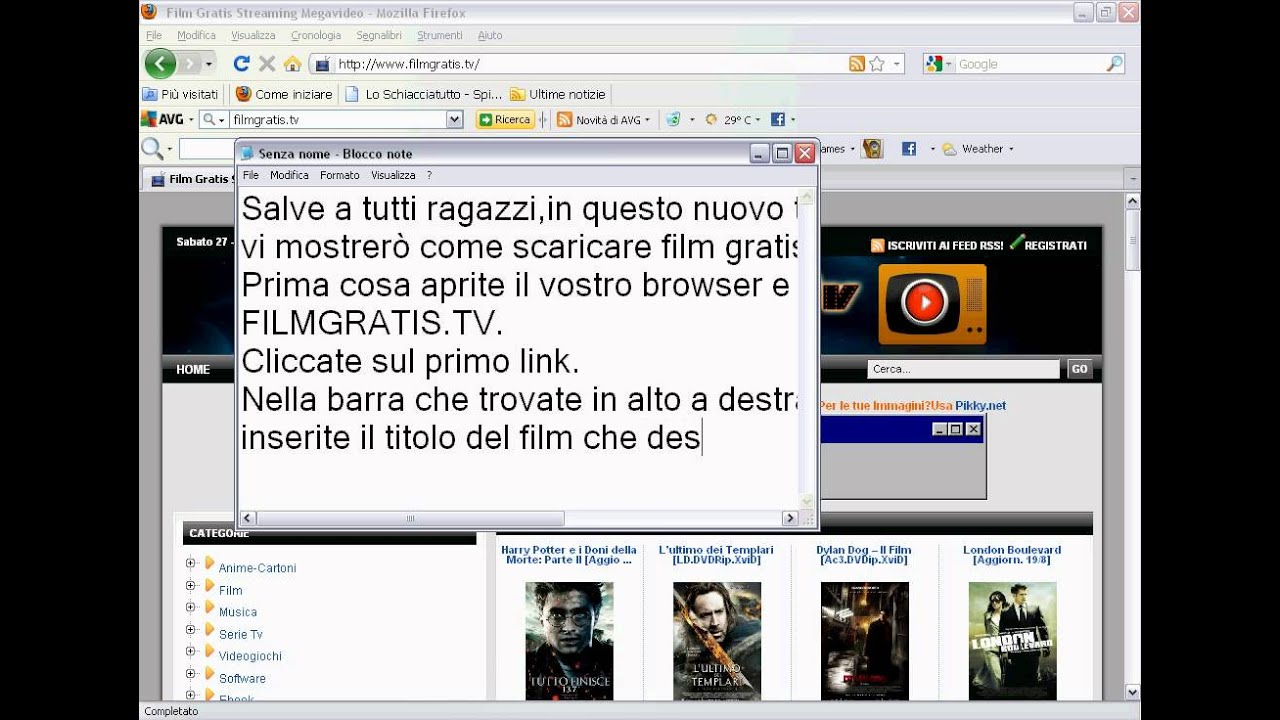 Come scaricare film gratis e velocemente - YouTube