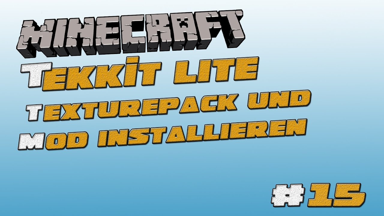 Tekkit Lite Tutorial - Texture Pack - YouTube