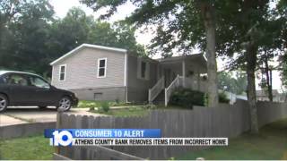 Douchebags First National Bank of Wellston repossessed wrong house now won't pay