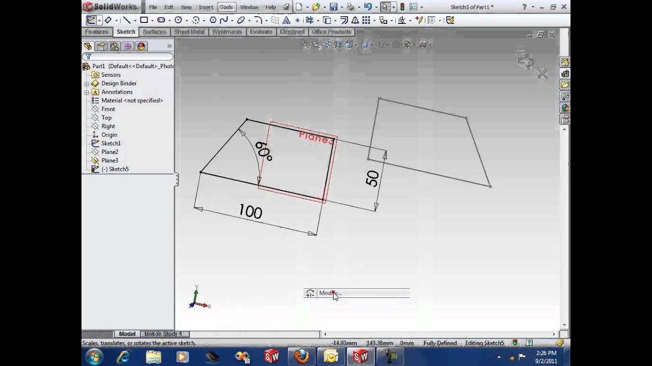 Simple How To Rotate A Sketch In Solidworks Drawing 