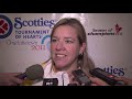 2011 Scotties Tournament of Hearts Draw 14 Media Scrum