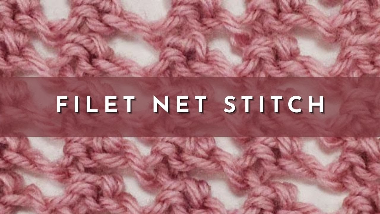 How to Knit the Filet Net Stitch (english style) - YouTube