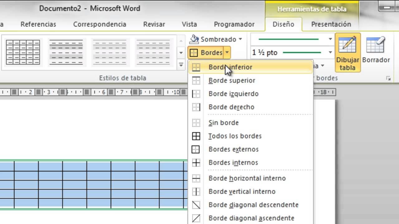 Tablas en Word YouTube