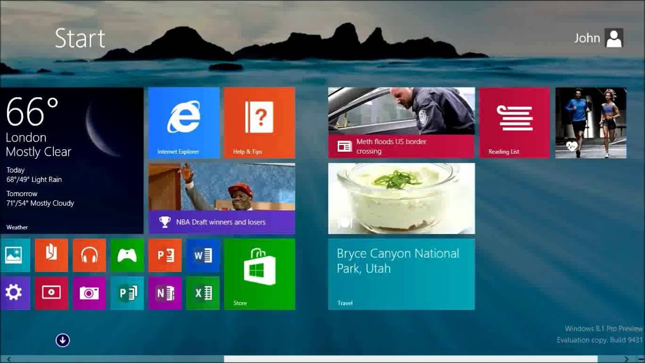 Windows 8.1 Pro Preview - YouTube