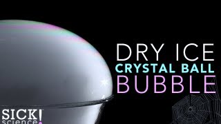 Dry Ice Crystal Ball Bubble Sick Science 112 Youtube